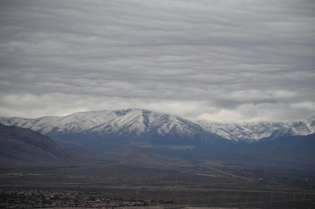 mt, nature, charleston, snow covered, mountain, landscape, las vegas